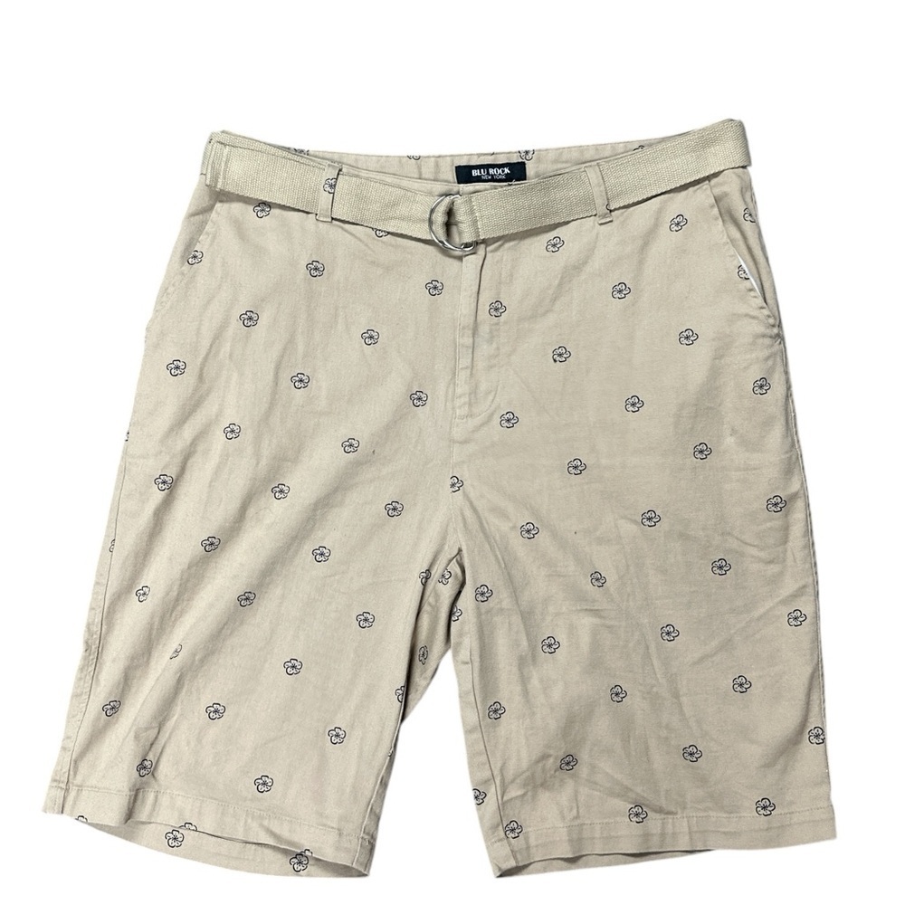 Blu Rock - NWOT - Men's Beige Patterned Shorts
